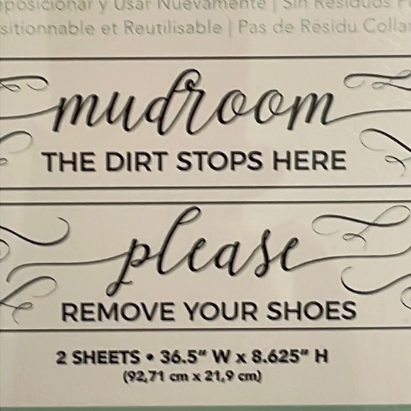 750 Home Wall Decor 75 Home Mudroom Wall Decals Poshmark